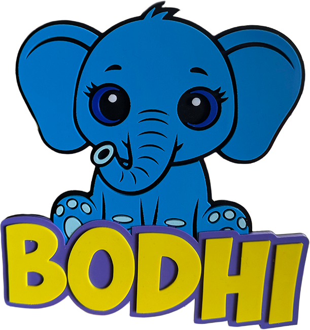 Blue Elephant Sign